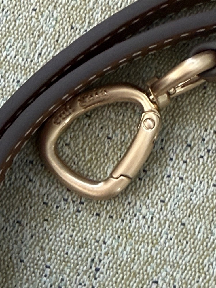 Cult Gaia Replacement Leather Bag Strap Pale Gold Polished Hardware Adjustable