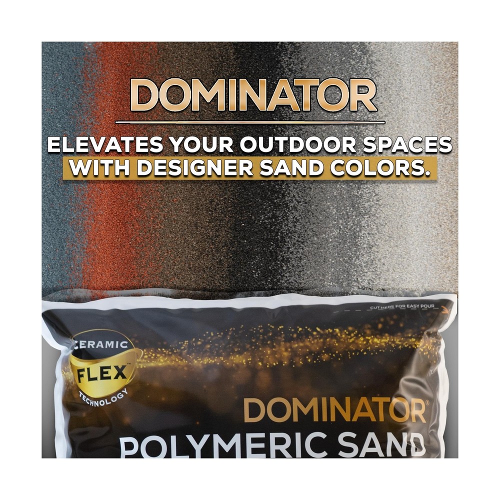 10 Pound Titanium Gray DOMINATOR Polymeric Sand with Revolutionary Ceramic Fl...