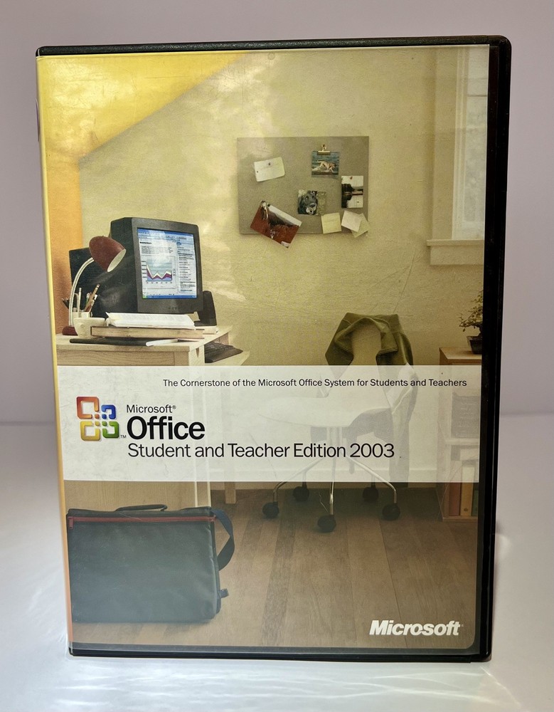 Microsoft Office Student and Teacher Edition 2003 Word Excel w/ Key