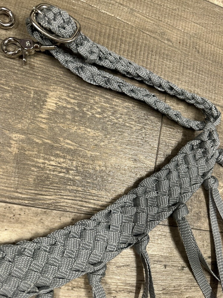 Mule Tape Tripping Collar Grey Horse Tack