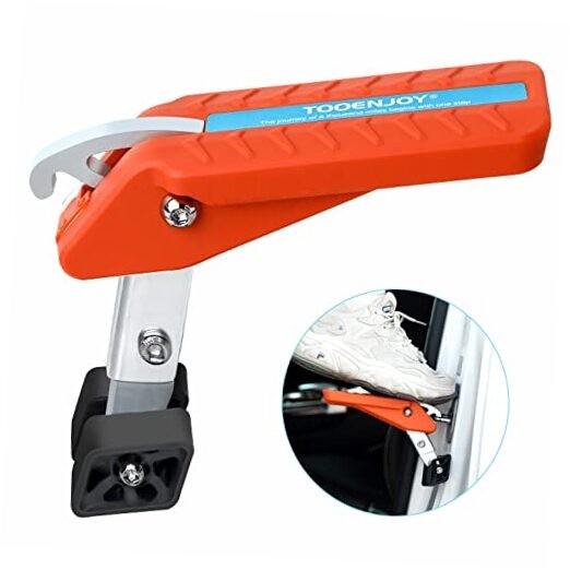 5 Gears Universal Car Door Step Door Latch Hook, Foldable Standard Orange