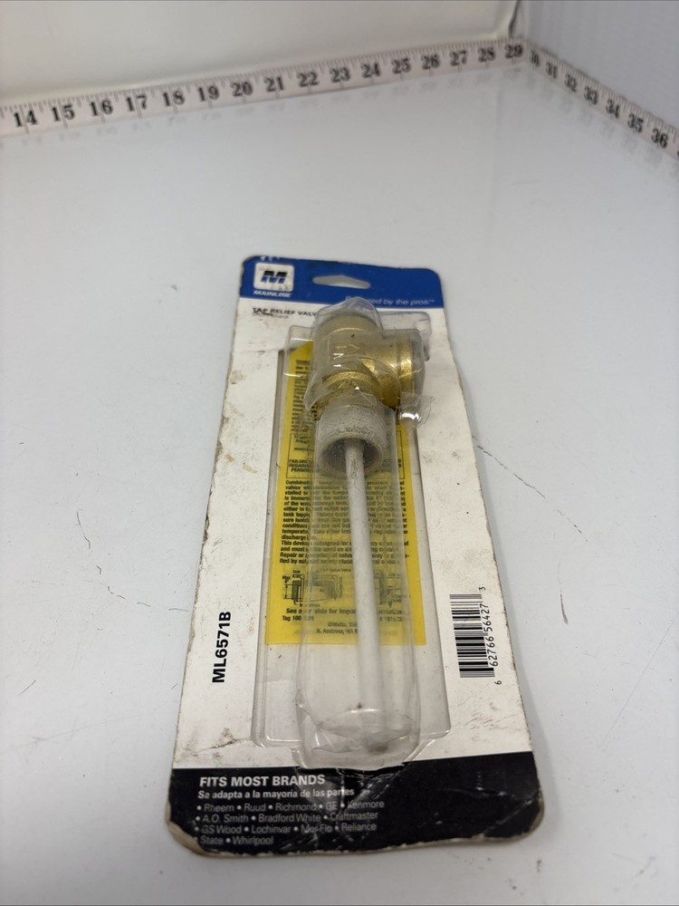 Mainline T&P Valve Relief Valve  Short Shank ML6571B - NEW