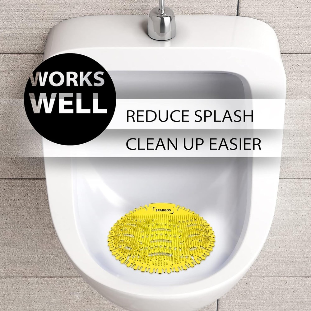 Urinal Screen Deodorizer 24 Pack Urinal Cakes Fresh 3d Wave Anti-Splash Odor ...