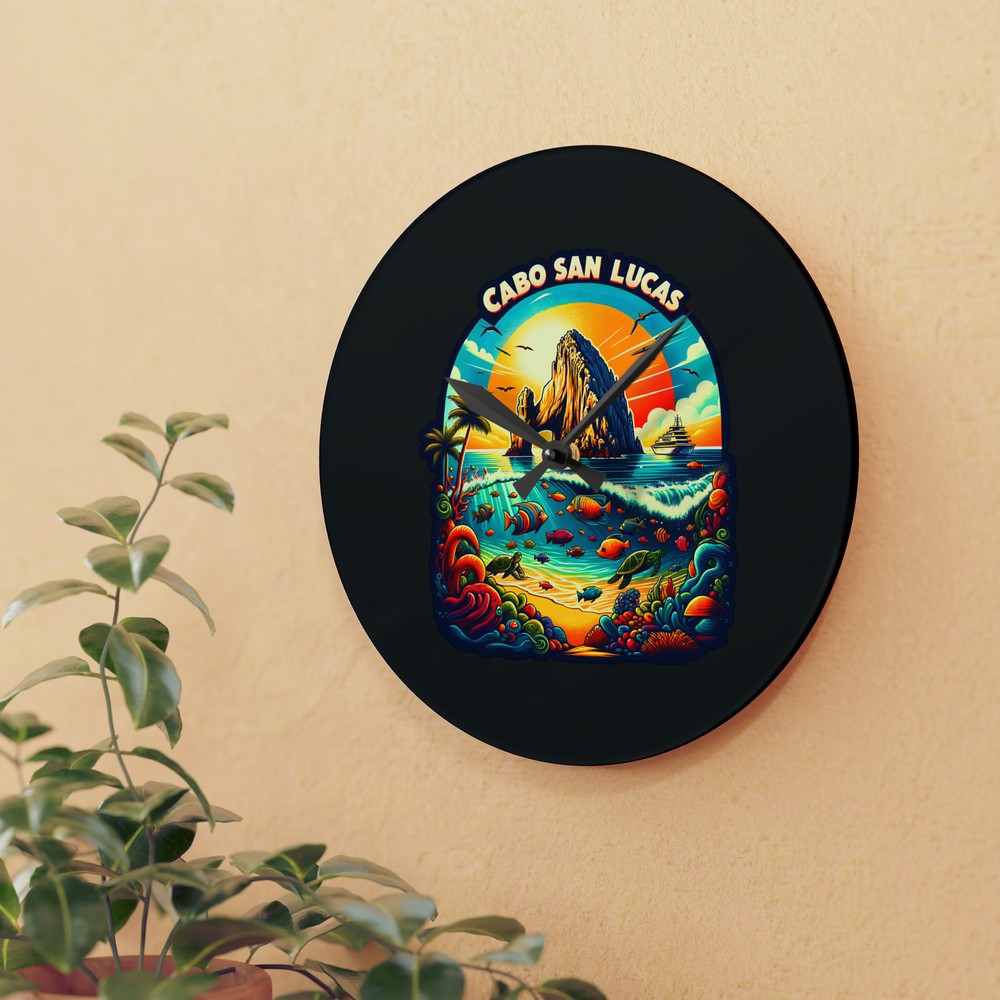 Cabo San Lucas Mexico Wall Clock (Acrylic)