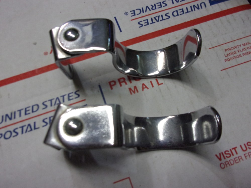 Perko MARINE OUTRIGGER LAY DOWN HOOK chrome bronze matched pair