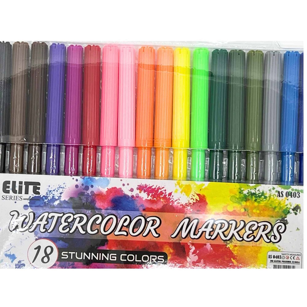 Watercolor Markers: 18 Pack