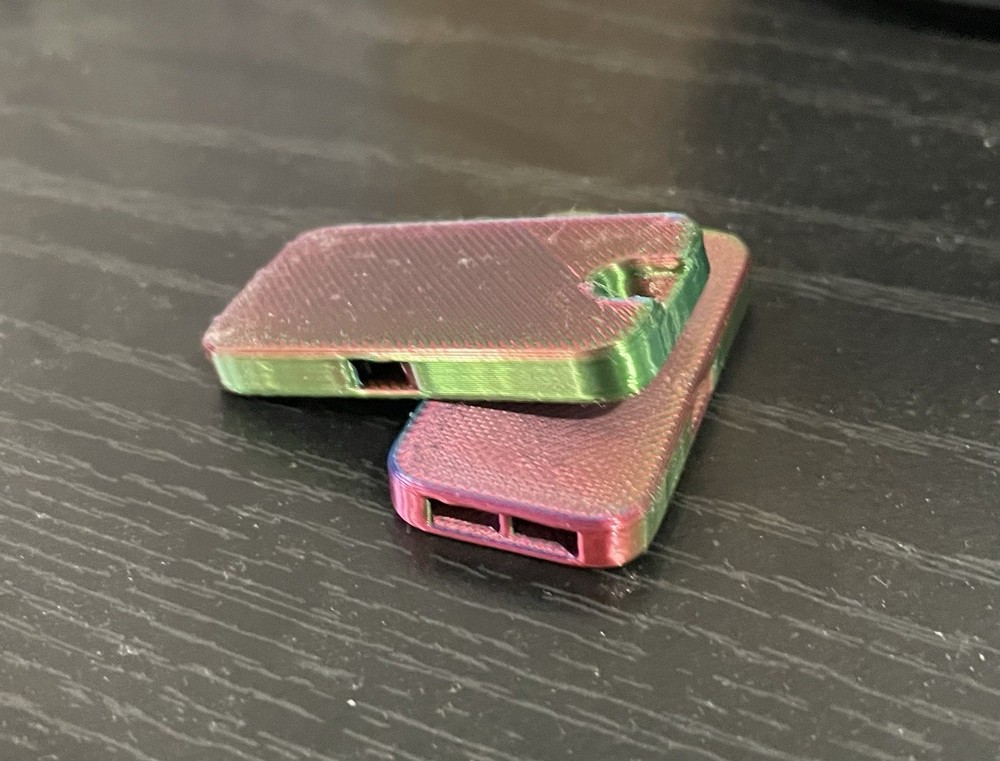 Flat Pocket Whistle (3 Pack) - Multiple Colors Available. Keychain whistle