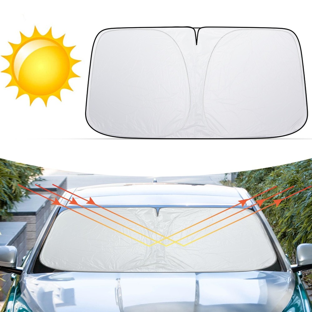 For Jeep Foldable Car Windshield Sun Shade Shield Visor Foldable UV Heat Block