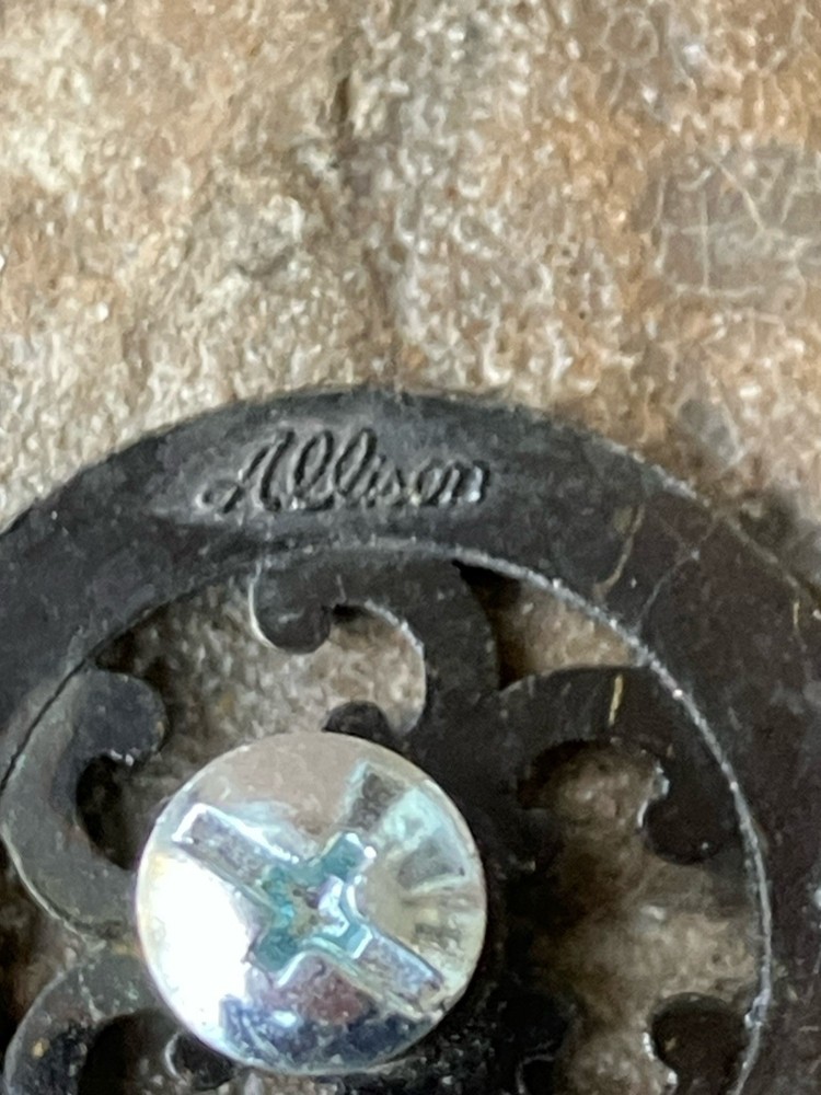 4 Allison Brass Antique Hardware Mid Century Modern Drawer Pulls Cabinet Knobs