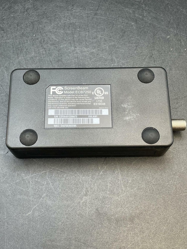 Actiontec ECB7250 ScreenBeam MoCA 2.5 Ethernet Over Coax Adapter