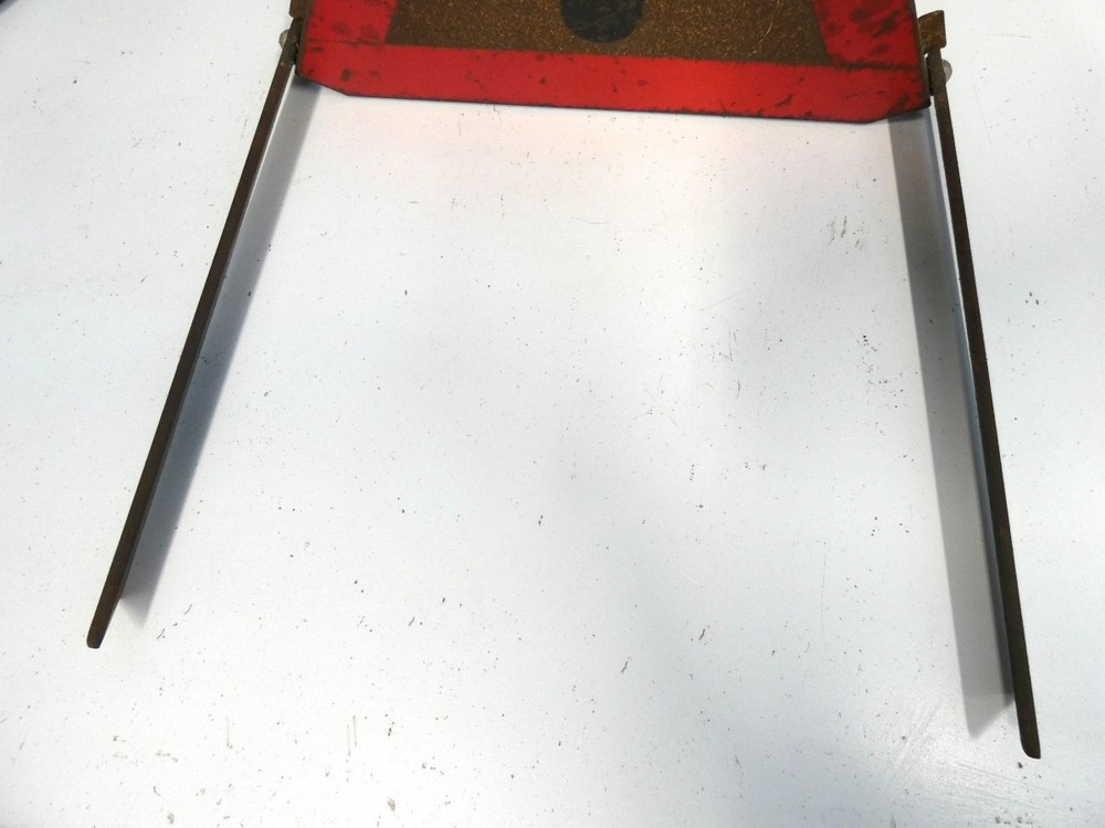 Classic car vintage warning triangle solid