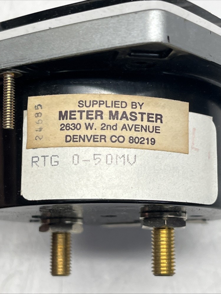 Modutec (Crompton) 3PB-DAA-020, D-C Amperes Panel Meter, 0 - 20 Amp Scale