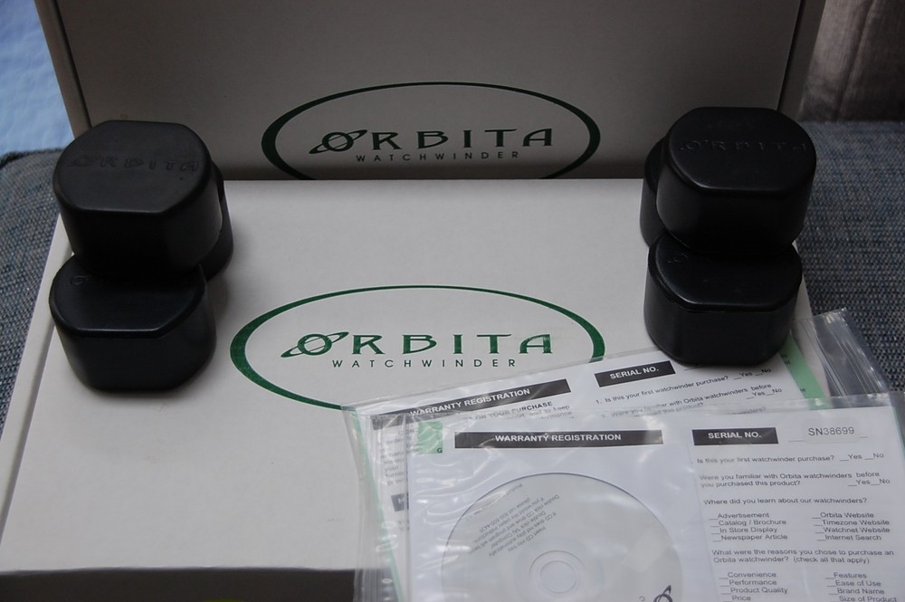 Orbita 6-Watch Winder | Macassar Ebony Wood | Programmable TPD | Lock & Key