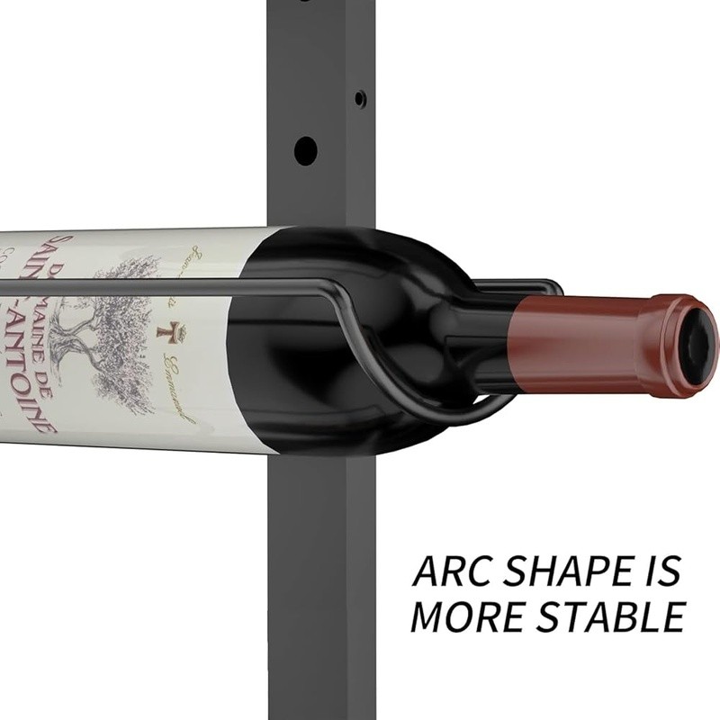 Wall Mounted Wine Rack Sturdy DIY Detachable Storage Organizer Display New
