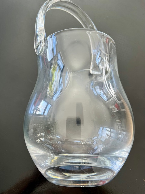 Vtg. Blown glass Pitcher made in Poland