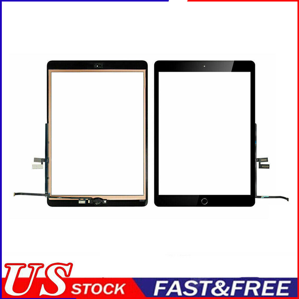 For iPad 7 2019/iPad 8th 2020 Touch Screen Glass with Home Button Replacement