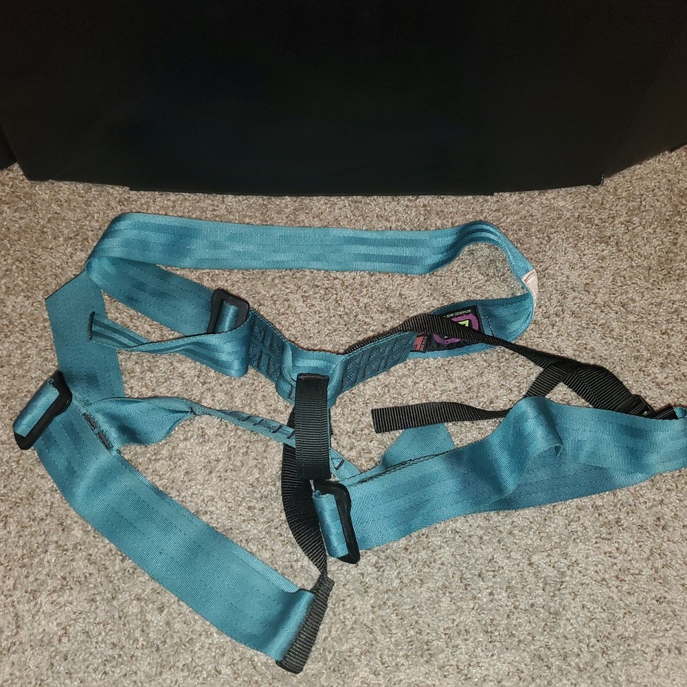 ABC Advanced Base Camp Rappelling Guide Harness Adjustable One Size Blue