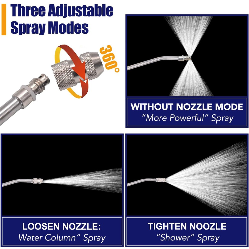Tubo metálico para enjuagar el tanque del calentador de agua de la autocaravana