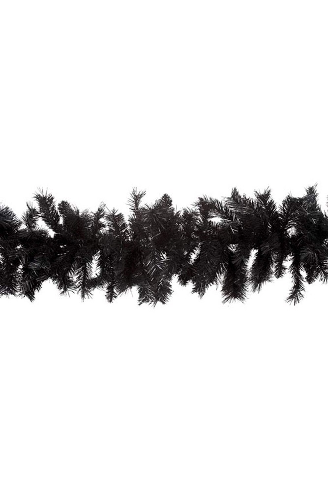 9' x 10" Artificial Christmas Garland - Black