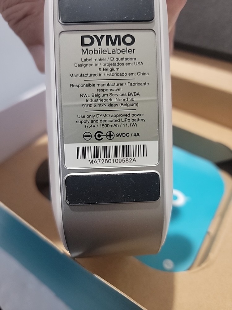 DYMO MobileLabeler 1982171 Bluetooth Label Maker Tape D1 iOS Android Mac Windows