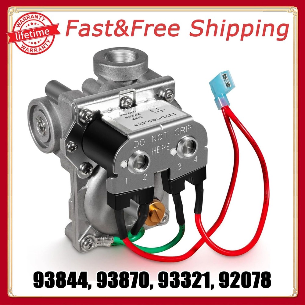 RV Water Heater Solenoid Gas Valve Fit Atwood 6 & 10 Gallon 93321 93844 93870 US