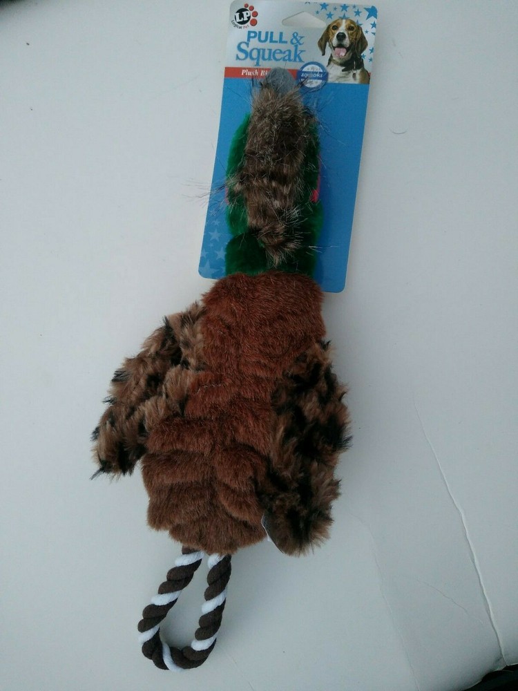 Dog Toy sgueaking birds pull and squeak feasant