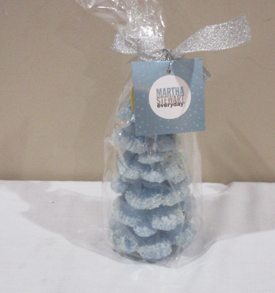 NEW Martha Stewart First Snowfall Tree Candle 6"
