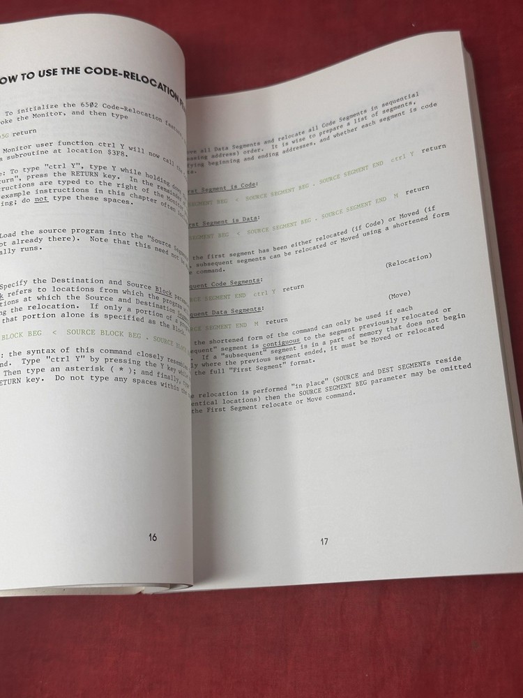 Apple II Programmer's Aid #1 Installation & Operating Manual 1978 VTG Manual