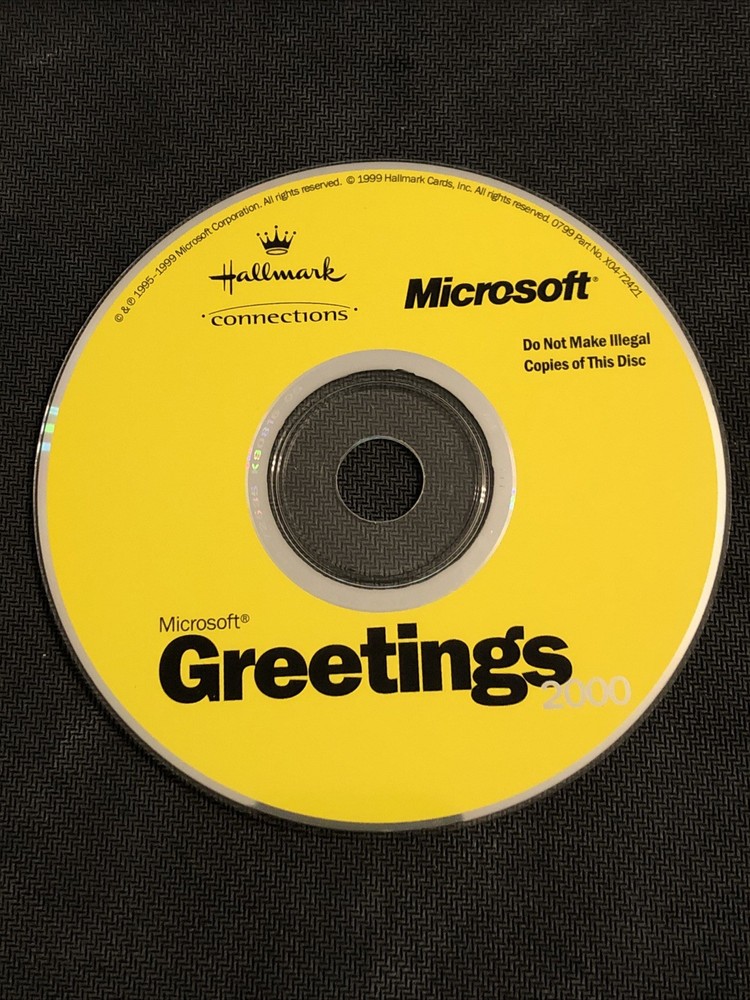 Microsoft Greetings 2000 CD, Hallmark Connections, Windows 95/98