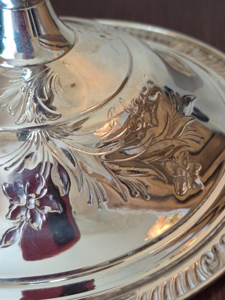 Sterling Silver Fancy Candy Dish Frank M Whiting table ready condition