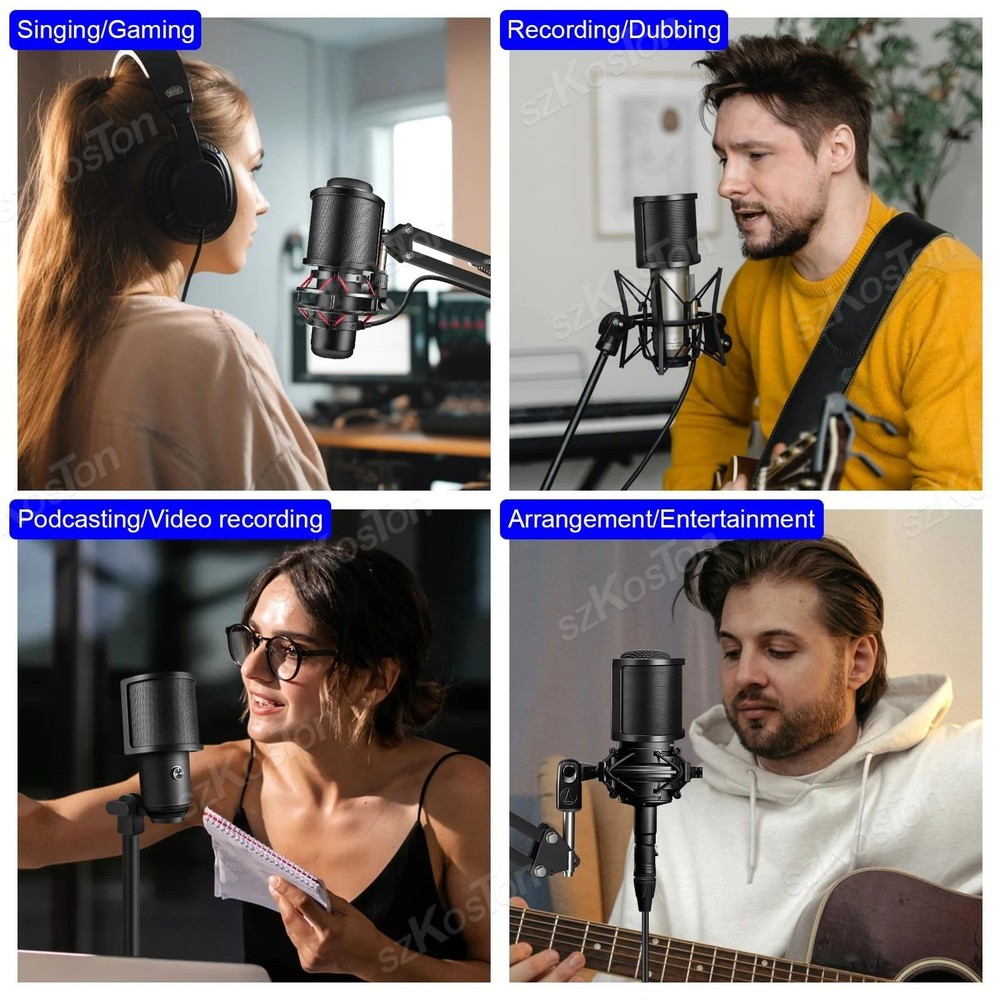 Professional Microphone Filter / Pop Shield - 360° Flexible & Duel Layered NEW