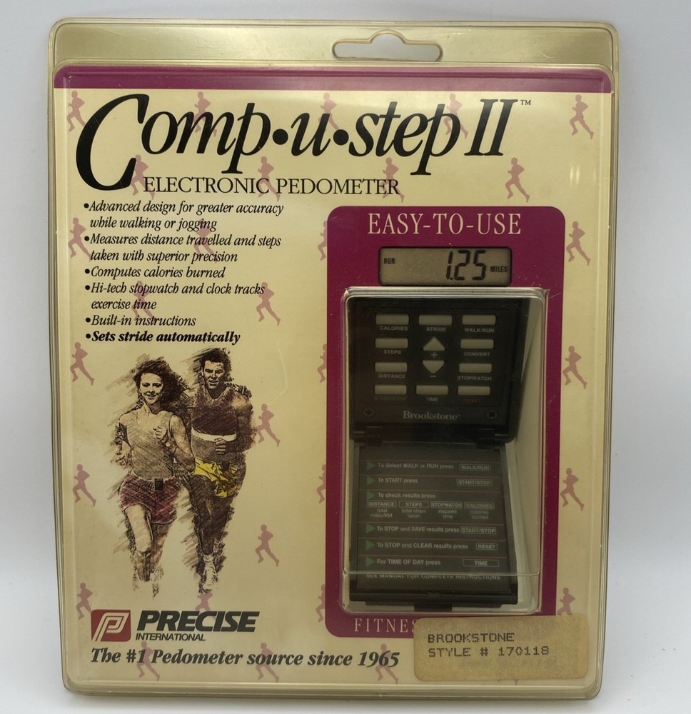 Comp U Step Electronic Pedometer by Precise - New Sealed Vintage