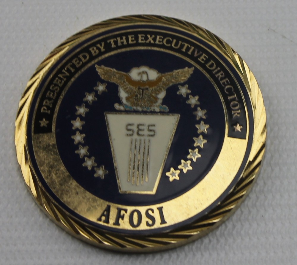 Air Force AFOSI SES Executive Director Challenge Coin