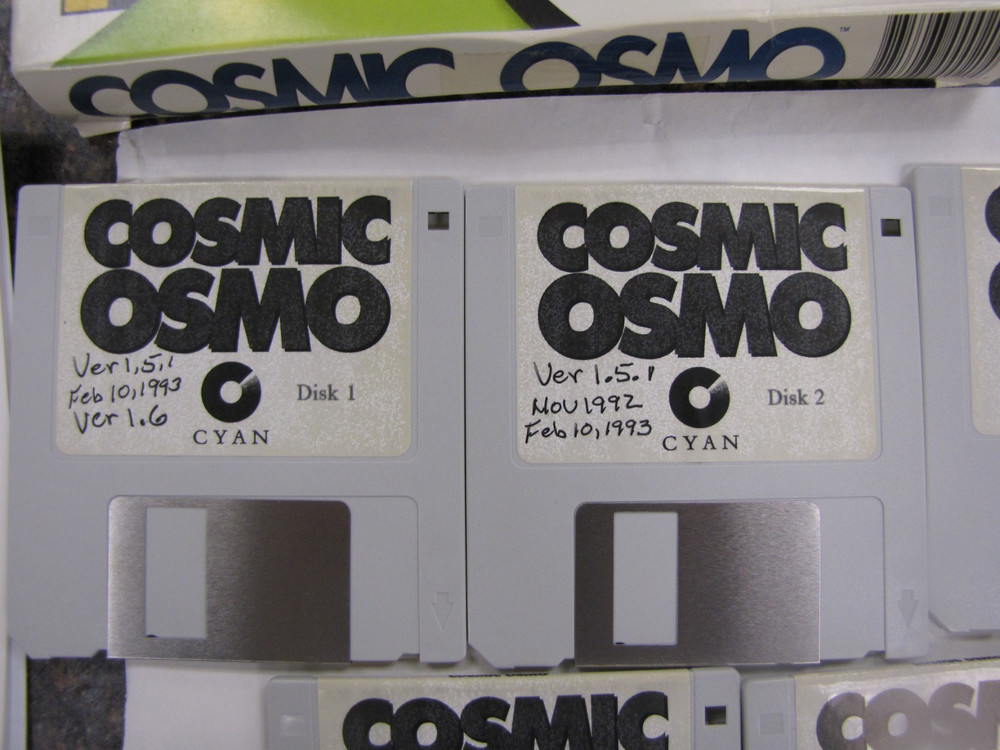 Cosmic Osmo 1993 Version MAC Computer Program Software Big Box 3.5” Disks -RARE