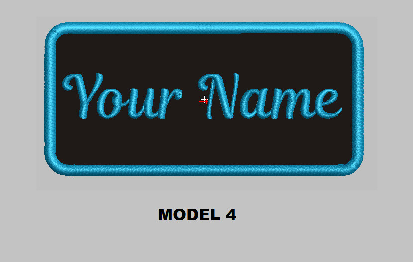 Custom Embroidered 4"x 1.5" Name Patch Motorcycle Biker