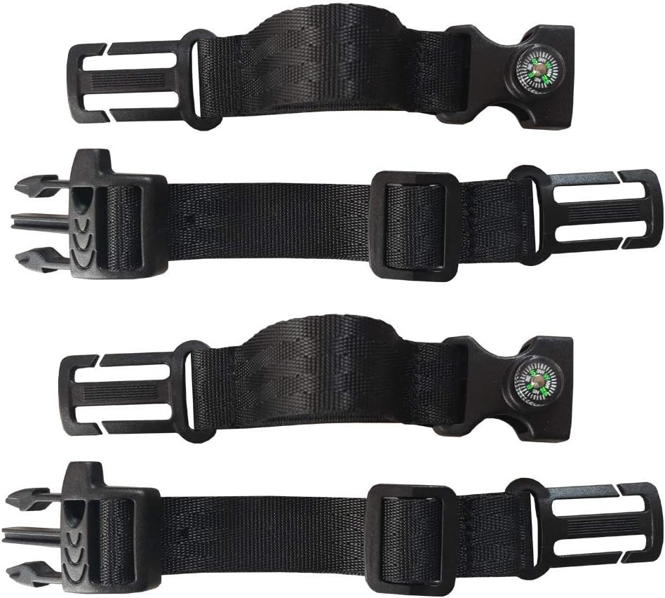[2 Pack Backpack Chest Strap Heavy Duty Adjustable Backpack Sternum Strap Chest