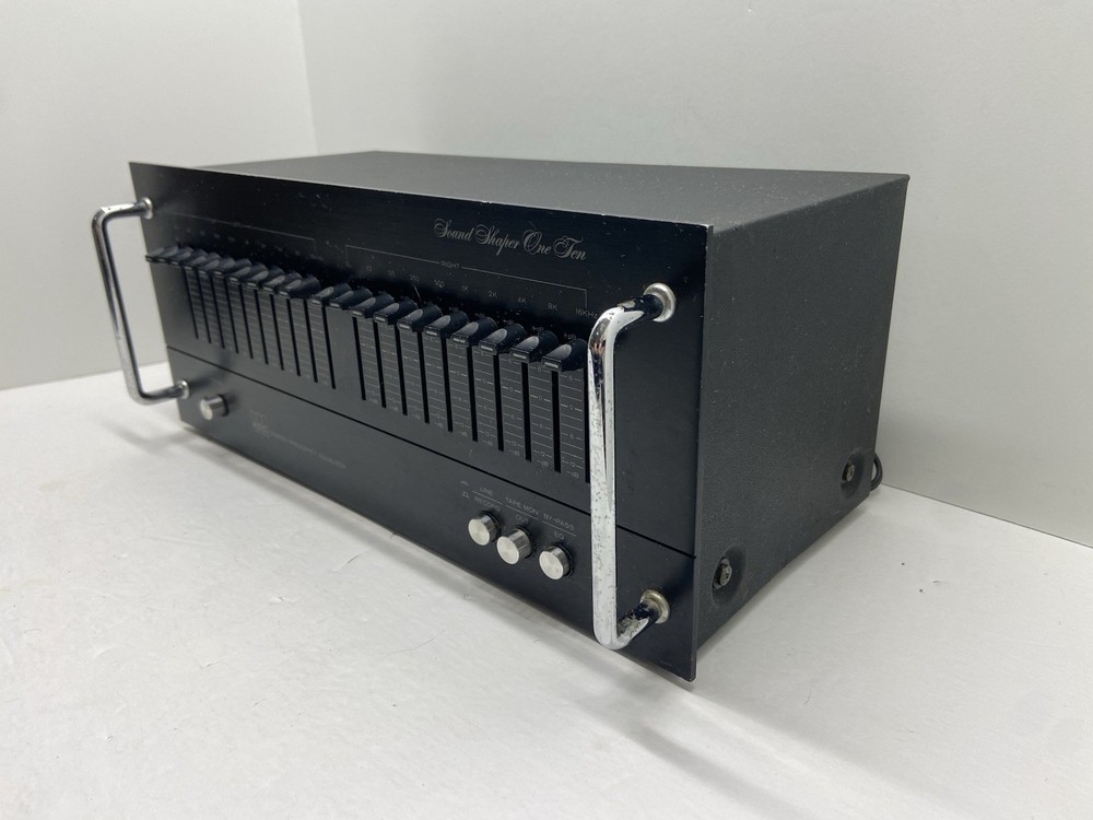 ADC Sound Shaper One Ten Stereo Frequency Equalizer Black Powers On Untested