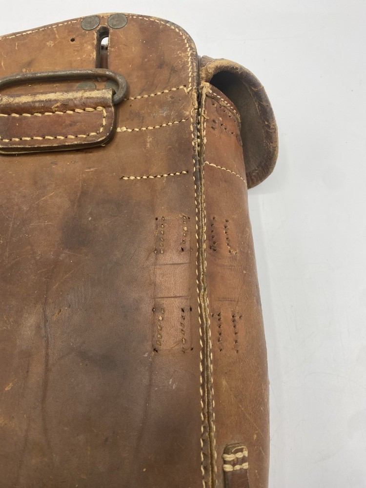 WWII German Leather Cavalry Saddle Bag Bdq. 43 Marked