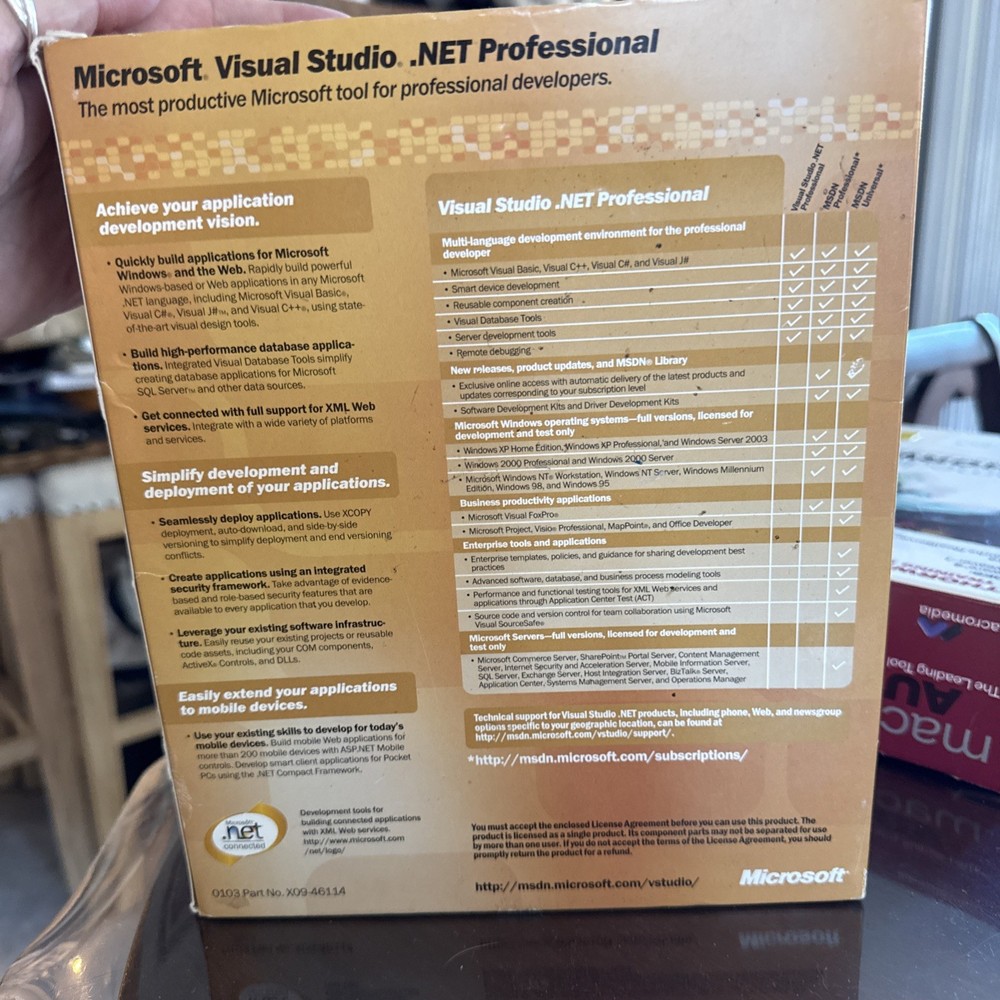 Microsoft Visual Studio.net Academic Version 2003