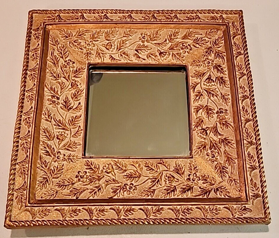 14 in Gold Filigree Mirror