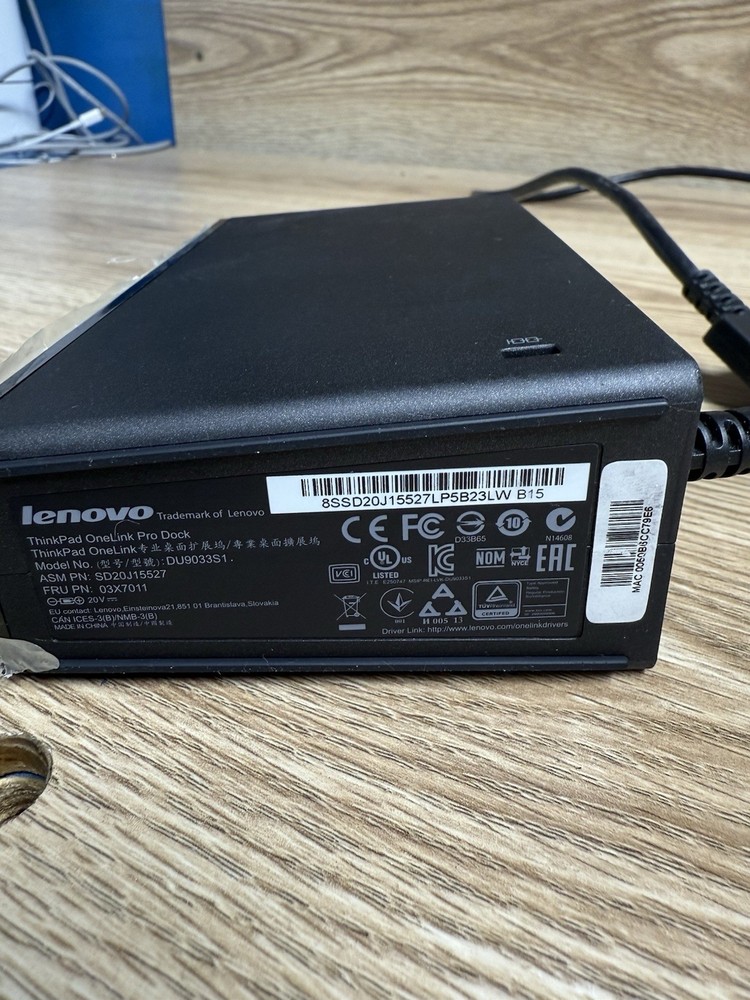 GENUINE LENOVO THINKPAD ONELINK PRO DOCK DU9033S1