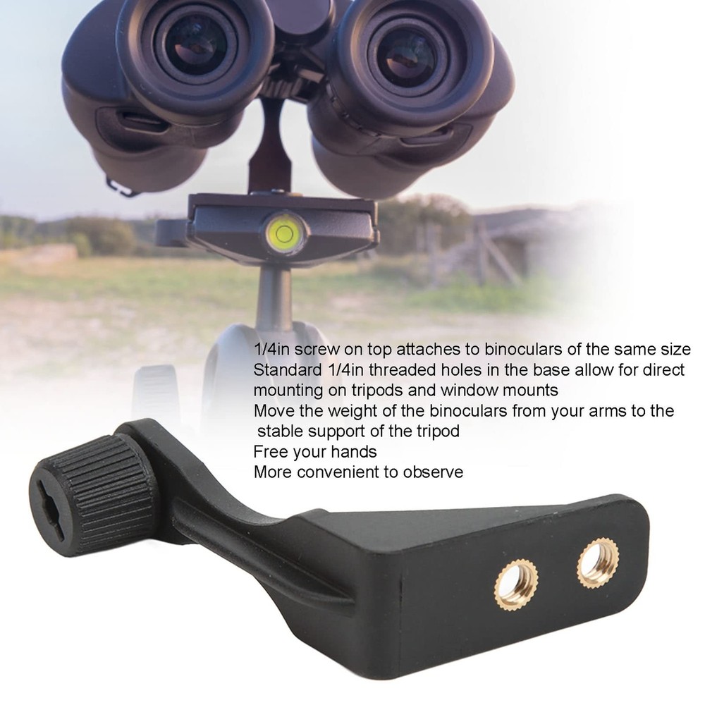 Universal Binocular Bracket,L-Shaped Plastic Binocular Adapter, Binocular Tri...