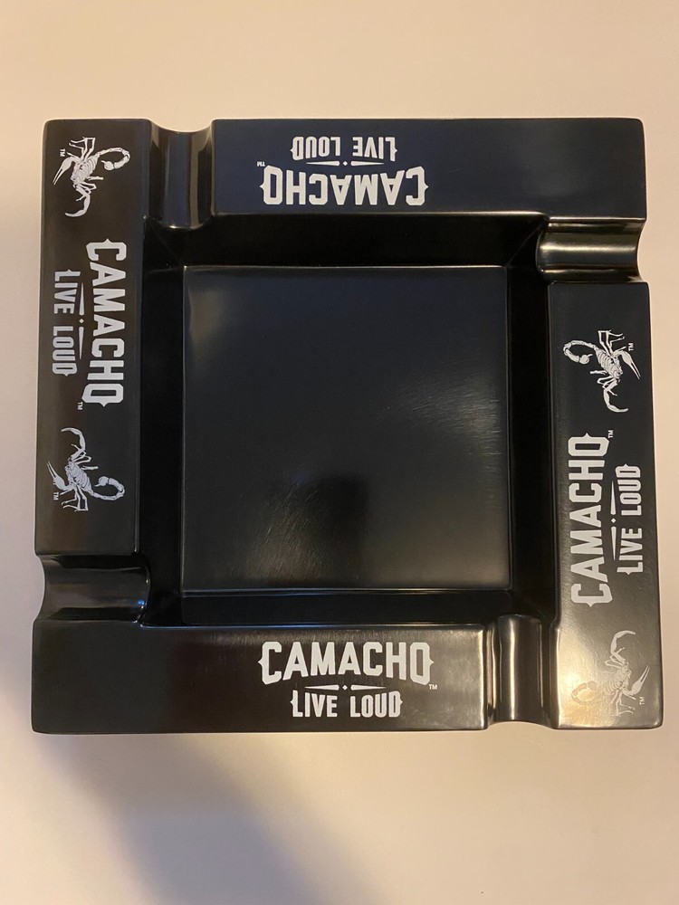 Camacho Live Loud  Cigar Black Ashtray