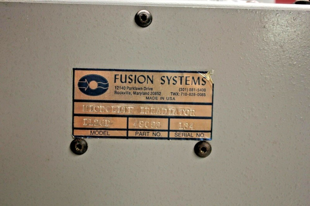 FUSION SYSTEMS MICROLITE IRRADIATOR 1126P W/SHUTTER ASSEMBLY 54262