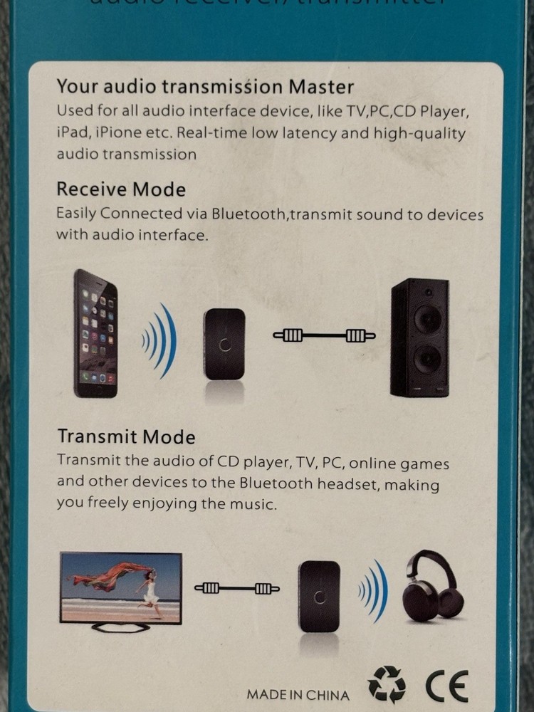Wireless 2 in 1 Audio Receiver/Transmitter