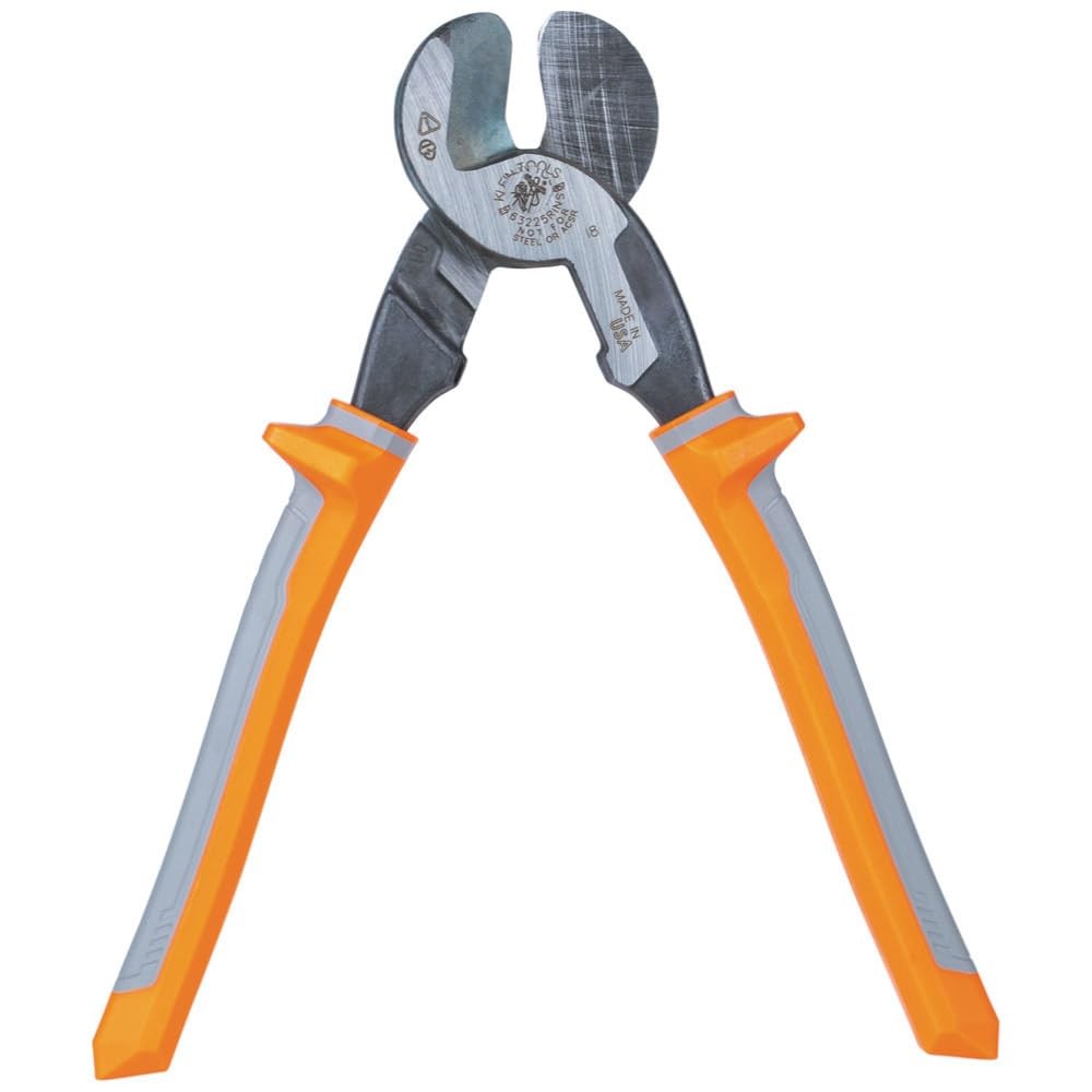 Klein Tools Insulated High Leverage Cable Cutter For Aluminum Copper 100 Pair...