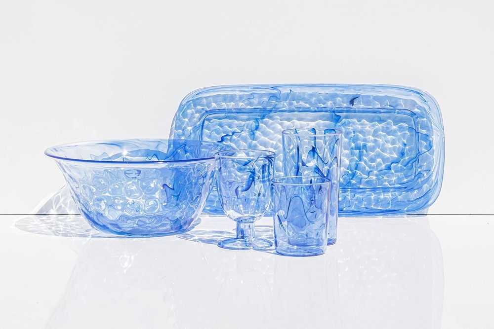 Abode Homewares Aegean Swirl, Rectangle Tray