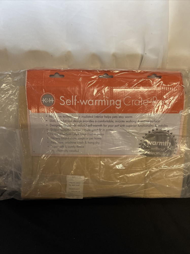 K&H Self Warming Crate Pad Size XS Tan NEW