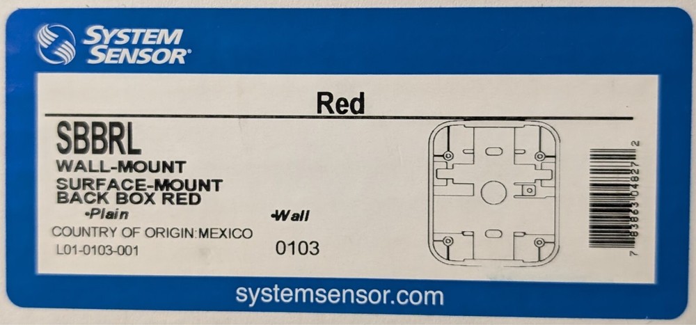 System Sensor SBBRL - MANY AVAILABLE - SAME DAY SHIPPING