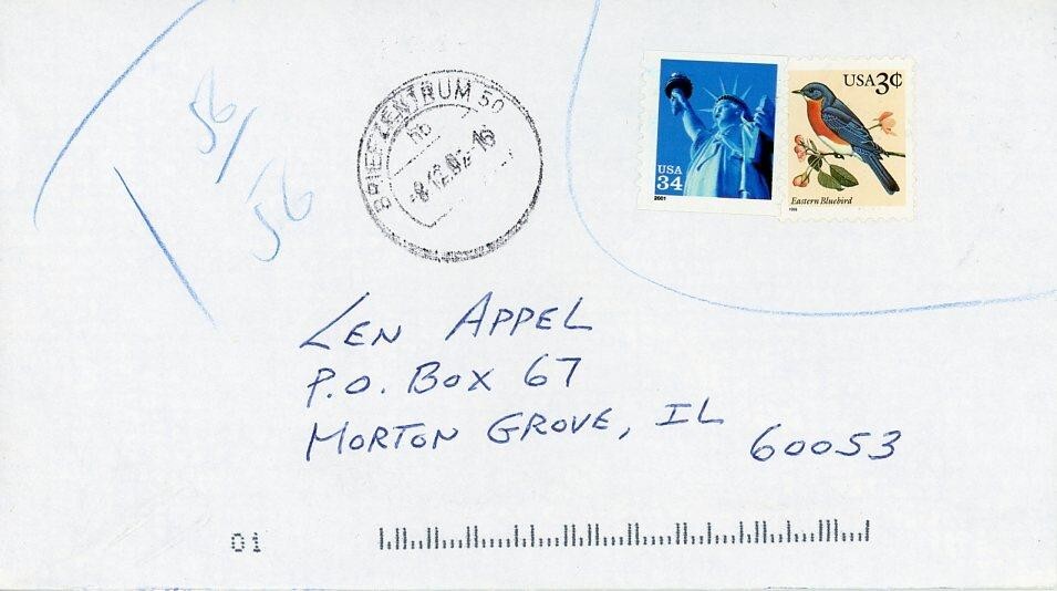 Tanja Szewczenko - Signed Envelope (Figure Skater)
